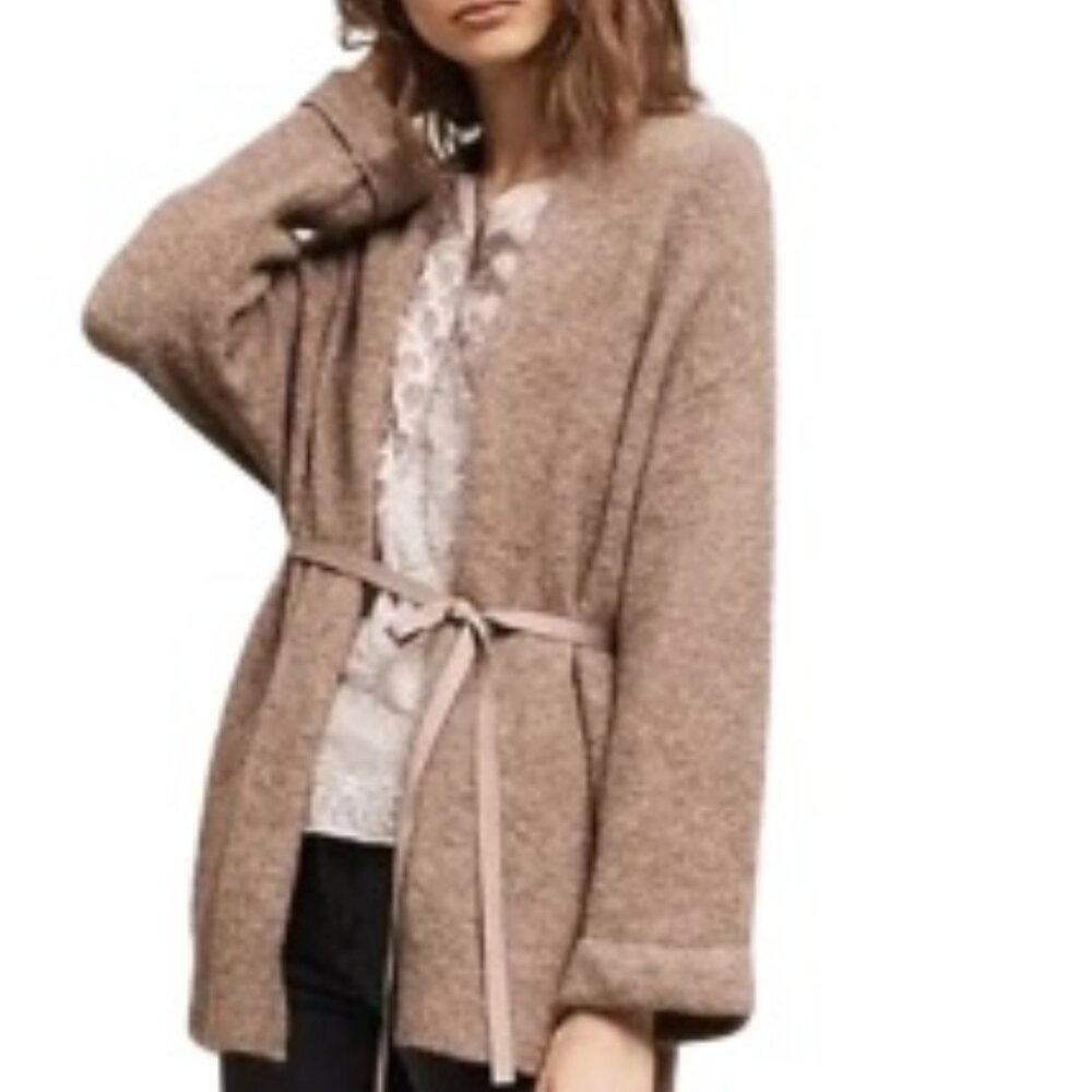 Anthropologie Moth Vallon Wool Blend Cardigan Sweater